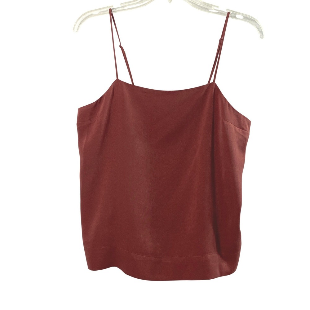 Express Cami Women Small Rust Brown Earthy Minimalist Top Layering Capsule